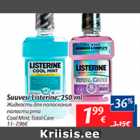 Allahindlus - Suuvesi Listerine, 250 ml