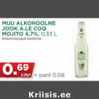 MUU ALKOHOOLNE JOOK A.LE COQ
MOJITO 4,7%, 0,33 L