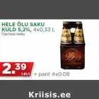 HELE ÕLU SAKU
KULD 5,2%, 4x0,33 L