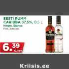 Allahindlus - EESTI RUMM
CARIBBA 37,5%, 0,5 L
Negro, Blanco
