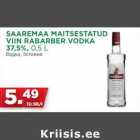 SAAREMAA MAITSESTATUD
VIIN RABARBER VODKA
37,5%, 0,5 L