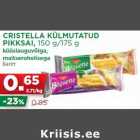 Allahindlus - CRISTELLA KÜLMUTATUD
PIKKSAI, 150 g/175 g
küüslauguvõiga,
maitserohelisega