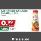 PAI MANGO-BANAANI
SMUUTI, 0,28 L