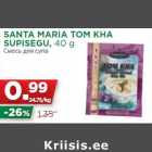 Allahindlus - SANTA MARIA TOM KHA
SUPISEGU, 40 g