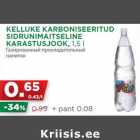 KELLUKE KARBONISEERITUD
SIDRUNIMAITSELINE
KARASTUSJOOK, 1,5 l