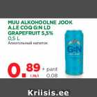 Allahindlus - MUU ALKOHOOLNE JOOK
A.LE COQ G:N LD
GRAPEFRUIT 