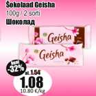 Allahindlus - Šokolaad Geisha

