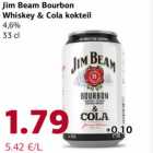 Allahindlus - Jim Beam Bourbon Whiskey & Cola kokteil