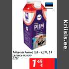 Allahindlus - Täispiim Farmi, 3,8 - 4,2%, 2 l