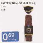 FAZER MINI MUST LEIB 450 G