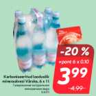Karboniseeritud looduslik
mineraalvesi Värska, 6 x 1 l

