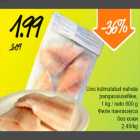 Allahindlus - Uvic külmutatud nahata pangassiusefilee, 1kg/neto  800g