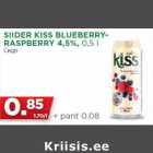 Allahindlus - SIIDER KISS BLUEBERRYRASPBERRY 4,5%, 0,5 l