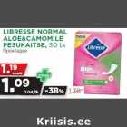 LIBRESSE NORMAL
ALOE&CAMOMILE
PESUKAITSE, 30 tk