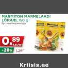 Allahindlus - MARMITON MARMELAADI
LÕIGUD, 150 g