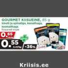 Allahindlus - GOURMET KIISUEINE, 85 g
forelli ja spinatiga, kanalihaga,
loomalihaga