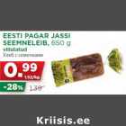 Allahindlus - EESTI PAGAR JASSI
SEEMNELEIB, 650 g
viilutatud