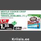 Allahindlus - NESTLE COOKIE CRISP
ŠOKOLAADI
TERAVILJAHELBED, 215 g