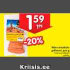 Wõro röstsibula
grillvorst, 400 g