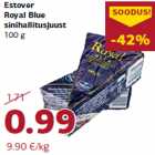 Estover
Royal Blue
sinihallitusjuust
100 g