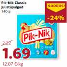 Pik-Nik Classic
juustupulgad
140 g
