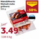 Maks&Moorits
Maitselt mahe
grillvorst
900 g