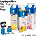 Allahindlus - Joogijogurt Alma 

Valio