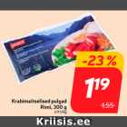 Палочки со вкусом краба
Rimi, 300 г