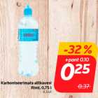 Allahindlus - Karboniseerimata allikavesi
Rimi, 0,75 l