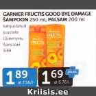 Allahindlus - GARNIER FRUCTIS GOOD BYE DAMAGE ŠAMPOON 250 ml, PALSAM 200 ml