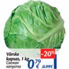 Allahindlus - Värske kapsas, 1 kg