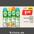 Allahindlus - Airwick
õhuvärskendajad,
240 ml*