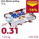 Allahindlus - Zott Monte puding 55 g