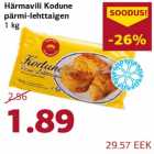 Allahindlus - Härmavili Kodune pärmi-lehttaigen 1 kg