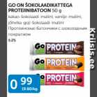 Allahindlus - GO ON ŠOKOLAADIKATTEGA PROTEIINIBATOON 50 g