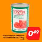 Консервы нарезанные
помидоры Rimi Basic, 400 г