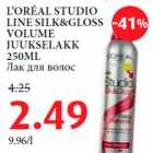 L’ORÉAL STUDIO LINE SILK&GLOSS VOLUME JUUKSELAKK
250ML