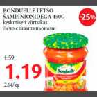 BONDUELLE LETŠO ŠAMPINJONIDEGA 450G keskmiselt vürtsikas