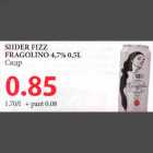 SIIDER FIZZ FRAGOLINO 4,7%  0,5L