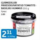 Allahindlus - GURMEEKLUBI PÄIKESEKUIVATUD TOMATINE-BASIILIKU HUMMUS 200 G