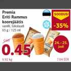 Premia Eriti Rammus koorejäätis vanilli, šokolaadi 65 g / 125 ml