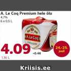 Магазин:Comarket,Скидка:Светлое пиво A. Le Coq Premium