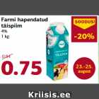 Farmi hapendatud
täispiim