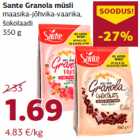 Allahindlus - Sante Granola müsli