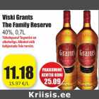 Allahindlus - Viski Grants
The Family Reserve
40%, 0,7L