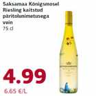 Saksamaa Königsmosel
Riesling kaitstud
päritolunimetusega
vein
75 cl