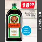 Allahindlus - Liköör
 Jägermeister,
35%, 100 cl
