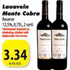 Lauavein Monte Cobra Reserve 12,5%, 0,75L