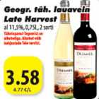 Geogr.täh.lauavein Late Harvest al 11,5%,0,75L