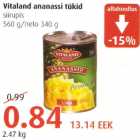 Allahindlus - Vitaland ananassi tükid